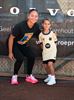 Sofia Costoulas inspireert kids bij Tennis Paal