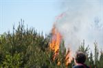 Grote brand op militair domein