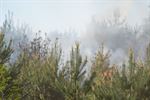 Grote brand op militair domein