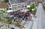 Zo'n 500 supporters volgen Rode Duivels in Peer