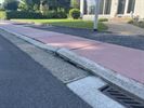 Wegdek omhoog door hitte