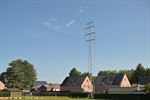 Bliksem slaat in op hoogspanningsleiding
