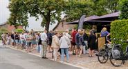 Stormloop voor bekroonde dame blanche