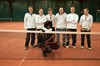 De Sint bij de tennisclub