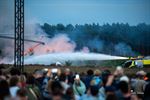 Vuurwerk in de lucht én op de heide