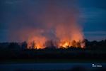 Vuurwerk in de lucht én op de heide
