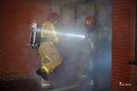 Brandweer oefent op drugslabo in Boseind