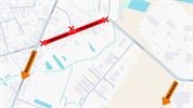 Fabrieksstraat drie weken afgesloten