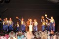 Kinderen van musicalstage treden op