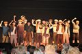 Kinderen van musicalstage treden op