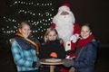 Kerstverlichting ontstoken