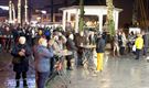 Een natte nieuwjaarsdrink op het Marktplein