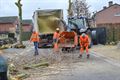 Bomen rooien in de Kluterstraat