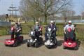 Hindernissenparcours voor de Scootmobielclub