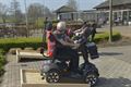 Hindernissenparcours voor de Scootmobielclub