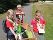 Kinderwandeling met oren, ogen en neusjes open