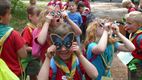 Kinderwandeling met oren, ogen en neusjes open