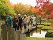 Femma Koersel-Steenveld in de Japanse tuin