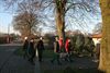 Ezels tijdens de kerstwandeling