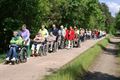 Ziekenzorg centrum op rolstoelwandeling