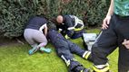 Quita gered door brandweer