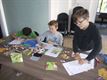 Kinderen bezoeken expo Schrift