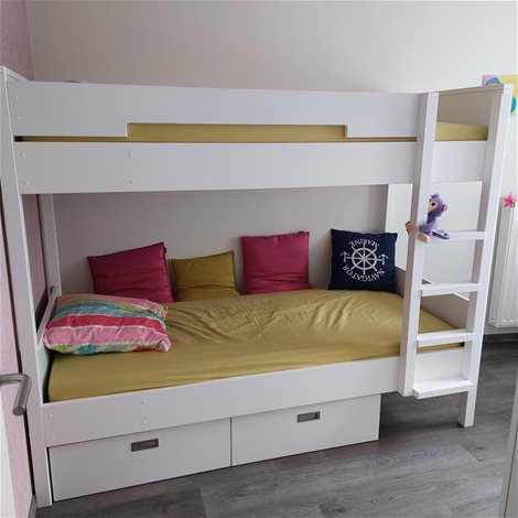 STAPELBED kleur wit
