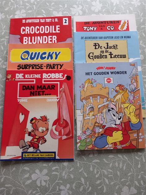 6 Verschillende Strips voor 2,50 €