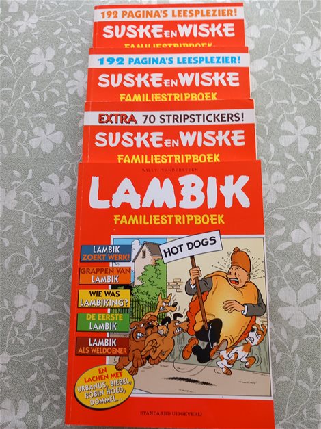 Lambik 1x en vakantiestripboeken 3x