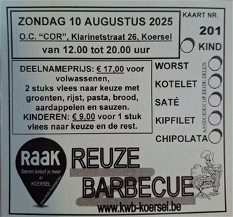 Reuze BBQ Raak Koersel