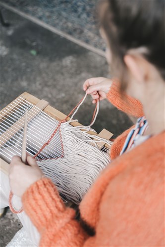 Workshop Wandtapijtje weven op weefraam
