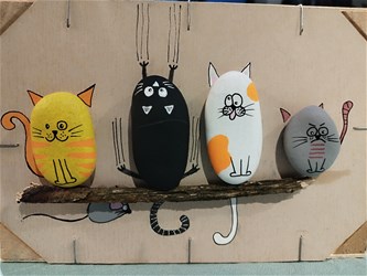 Gek poezenschilderij: 8 tot 10 jaar