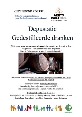 Degustatie gedesilleerde dranken