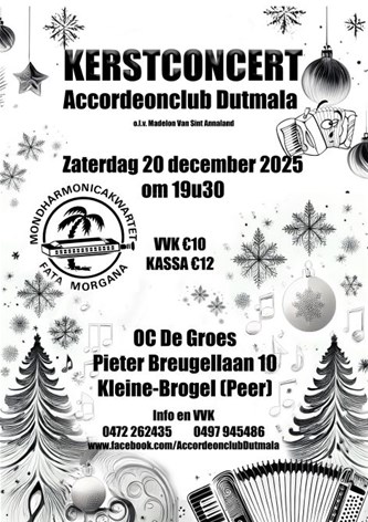 Kerstconcert Accordeonclub Dutmala
