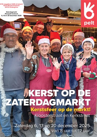 Kerst op de wekelijkse markt