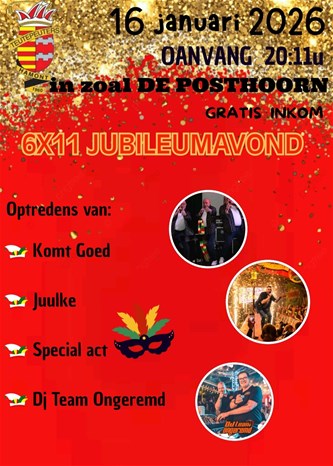 6X11 jubileumavond