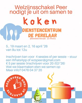 Samen koken met Welzijnsschakel Peer