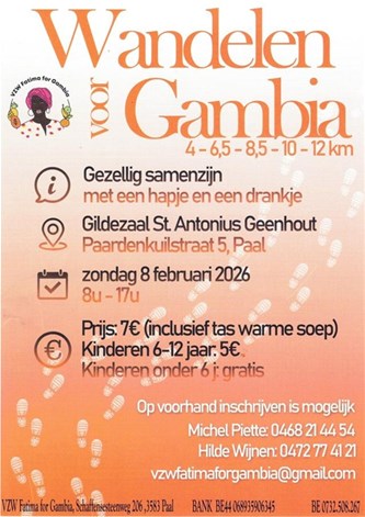 Wandelen voor Gambia