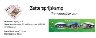 Zettersprijskamp t.v.v. VZW Berkenhof