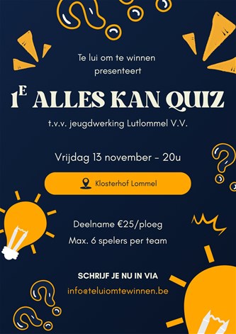1e Alles kan quiz