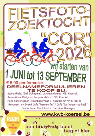 FietsFotoZoekTocht RAAK KOERSEL 2026