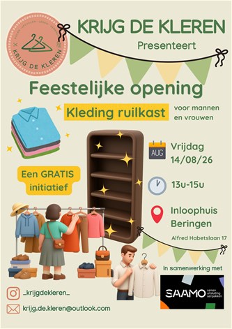 Opening eerste gratis kledingruilkast