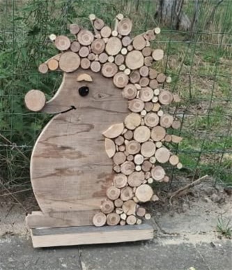 Creakring: egel uit hout maken