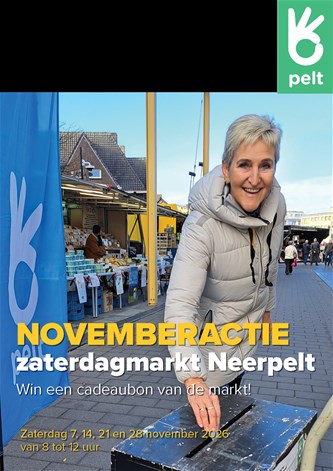 Novemberactie wekelijkse markt Neerpelt
